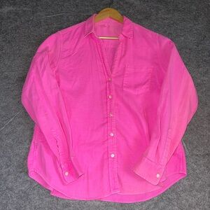 GAP Hot Pink Cotton Button Down Barbiecore preppy Y2K